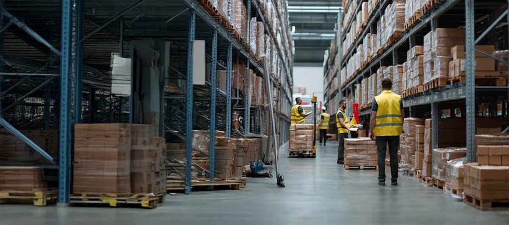 warehouse staff support inventory count
